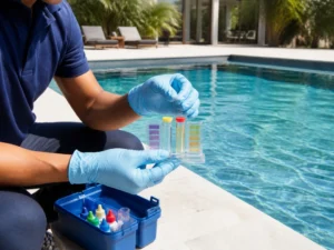 Análise e cuidado com a qualidade da água da piscina
